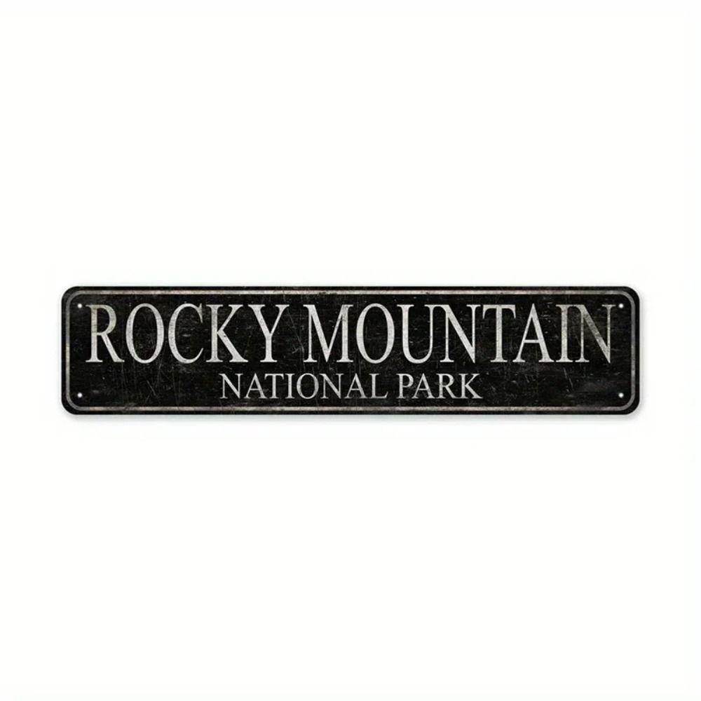 Vintage Aluminum Metal Sign 10x40cm