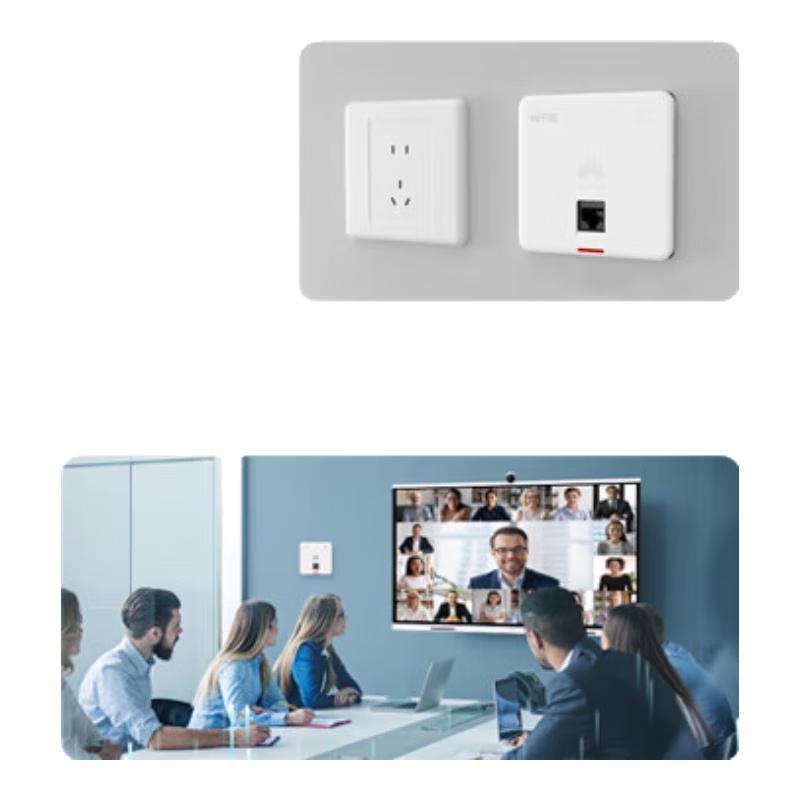 

Huawei Whole Home WiFi 6 Mesh System with 86 AP Panels & POE Switch/Router (CN version) Elegant White