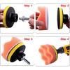 SIQUK 38 Pieces Car Polishing Pad Kit 3 Inch Buffing Pads Foam Polish Pads Polisher Attachment For Drill