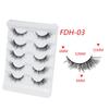 Fox-Eye False Eyelashes Wispy Cat-Eye Faux Mink Lashes 5 Pairs Natural 8D Fluffy Volume Fake-Eyelashes Multipacks Gifts