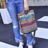 Canvas Bag Arge Capacity with Zipper Omen's Bag Rossbody Bag Women's Shoulder Bag Ucket Bag Commuter