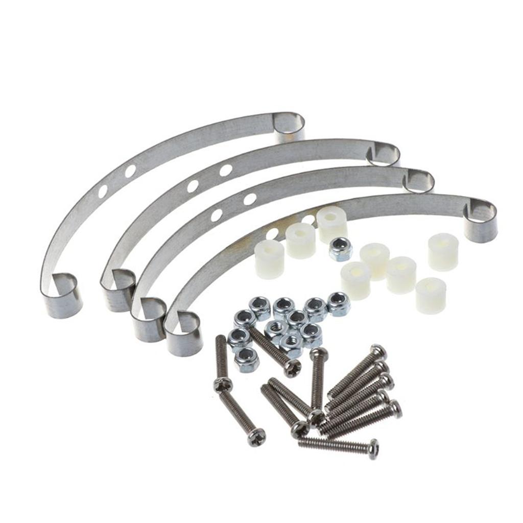 APPLIA-3X Steel Leaf Spring Suspension Set For WPL Henglong B14 B16 B24 B36 Ural Q60 Q61 Q62 Q63 Q64 4X4 6X6,Silver
