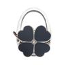 Fourleaf  External Bag Hook, Foldable Portable Hook Solid Color Leather Table Side Bag Hook Handbag Bag Hook