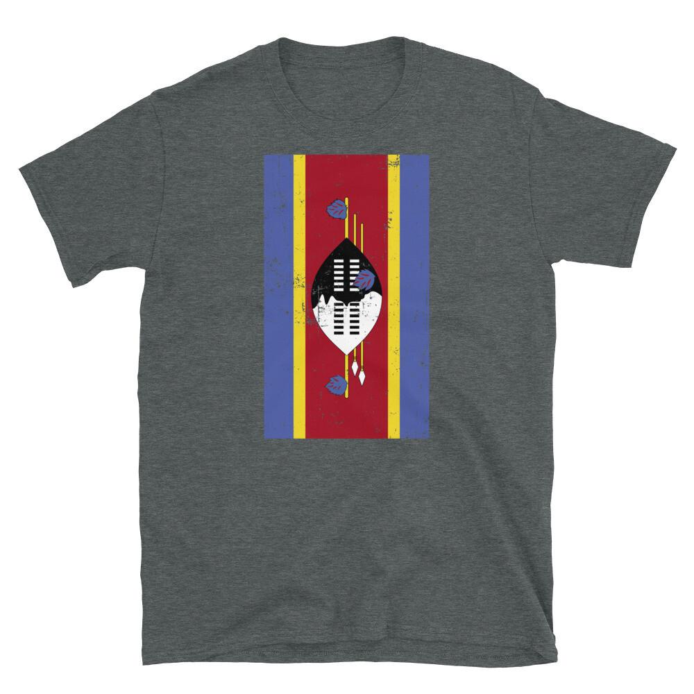 Eswatini Swaziland Africa Mbabane Lobamba Flag Short-Sleeve Unisex T-Shirt 2XL