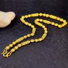 Necklace Men's Round Bead Olive Chain Lengthened Thick Real Men's Chain Jewelry