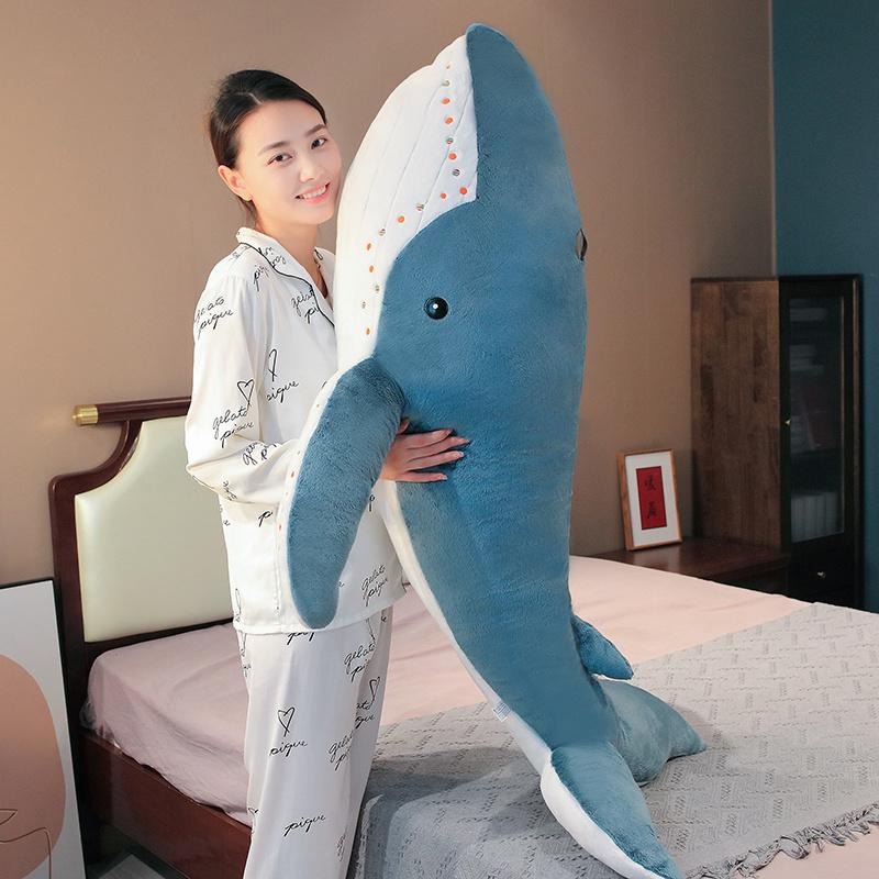 Squalo Balena Cartone Animato Peluche Giocattolo Bambola Bambini 100CM Kawaii Regalo di Natale Animale Marino Pesce Cuscino Bambini Giocattoli Peluche Decorazione Stanza