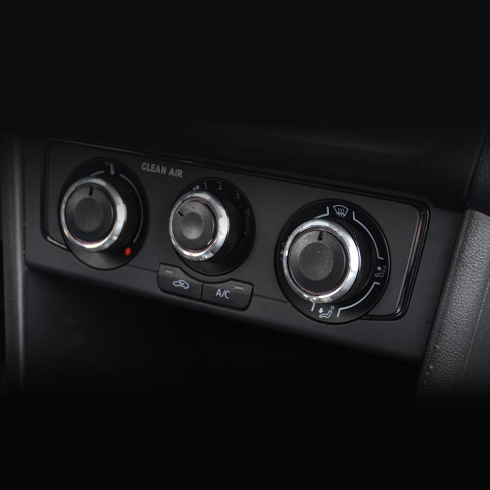 3PCS Car AC Knob Car Air Conditioning Heat Control Switch Knob for Volkswagen VW Polo 2004-2013 Aluminum Alloy Accessories