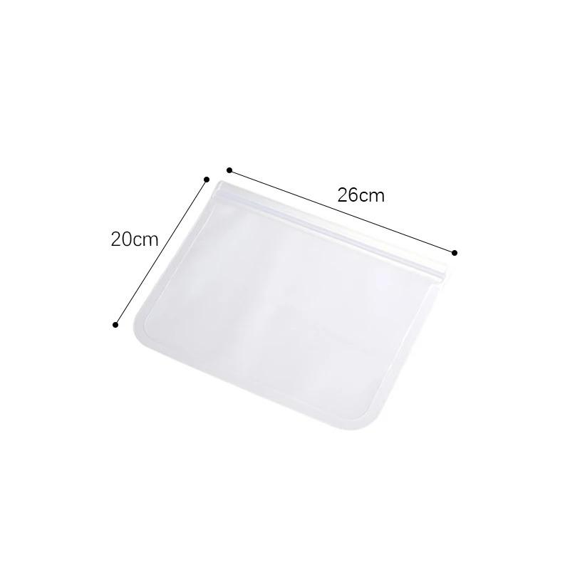 Silicone Food Storage Bag Reusable Stand Up Zip Shut Bag Sealed Leakproof Containers Fresh Bag Food Storage Bag Fresh Wrap(S/M/L/XL)
