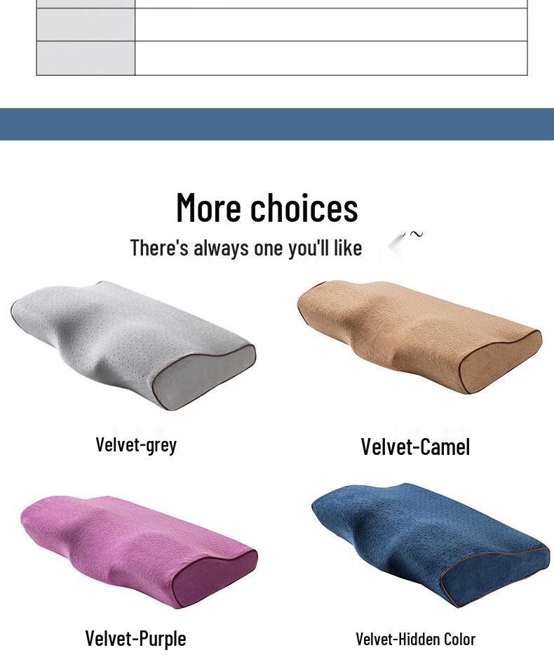 Pernă Fluture cu Spumă cu Memorie - Suport pentru Gât și Cervical pentru Îngrijirea Sănătății Transfrontalieră Ajutor pentru Somn