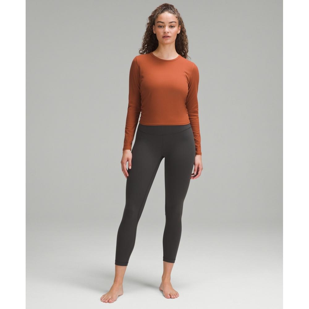 Lululemon All It Takes Ribbed Nulu Long Sleeve Shirt Sable