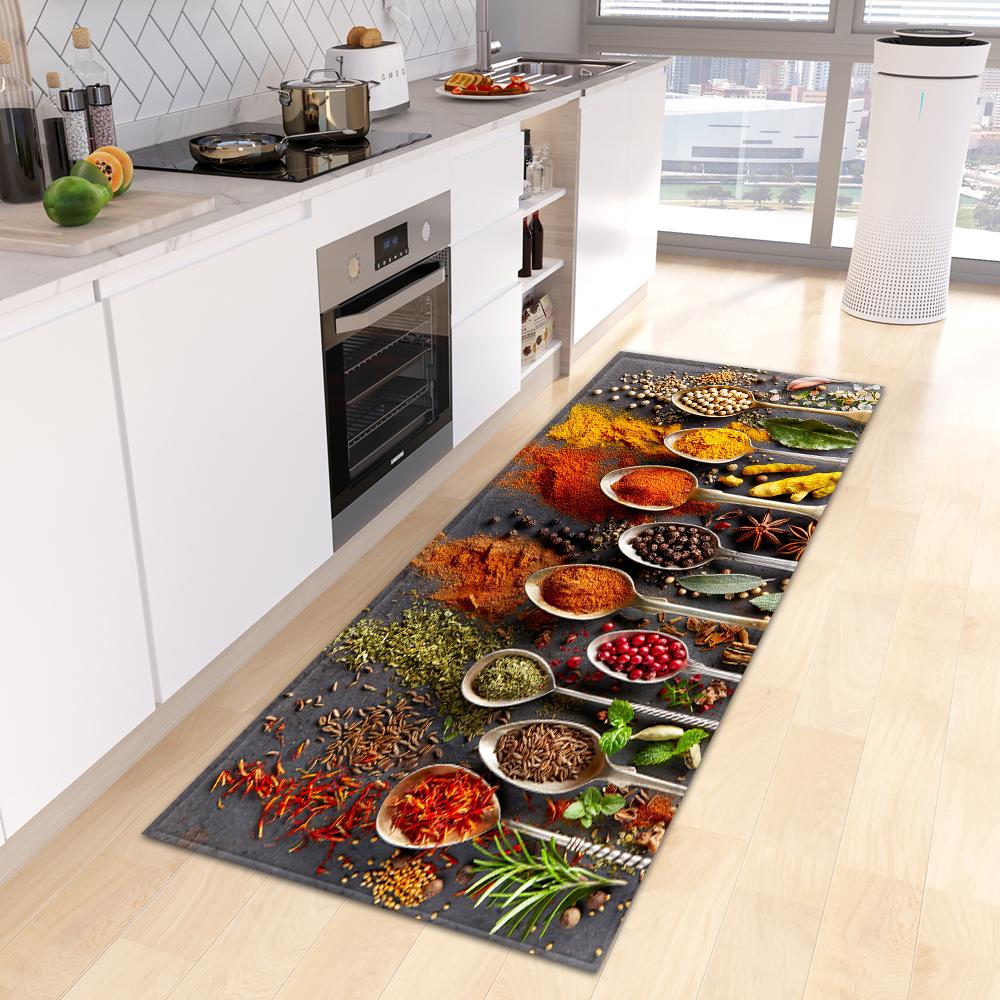 Home Porch Bedroom Balcony Living Room Floor Mat Bathroom Non-slip Long Carpet Kitchen Mat Porch Door Mat