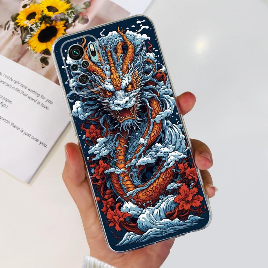 For Xiaomi Redmi Note 10 Case Note 10S Cute Cartoon Painted Cover Soft Silicone Case For Redmi Note 10 Pro Max Note10 10S Fundas