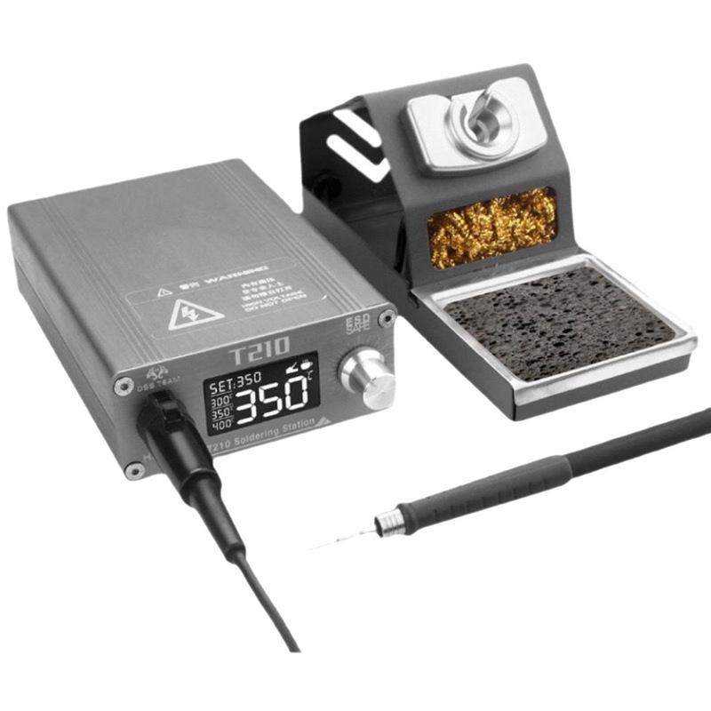 OSS T210 Electric Soldering Iron, 75W Constant Temperature, Adjustable Soldering Station for Household Repair and Welding.