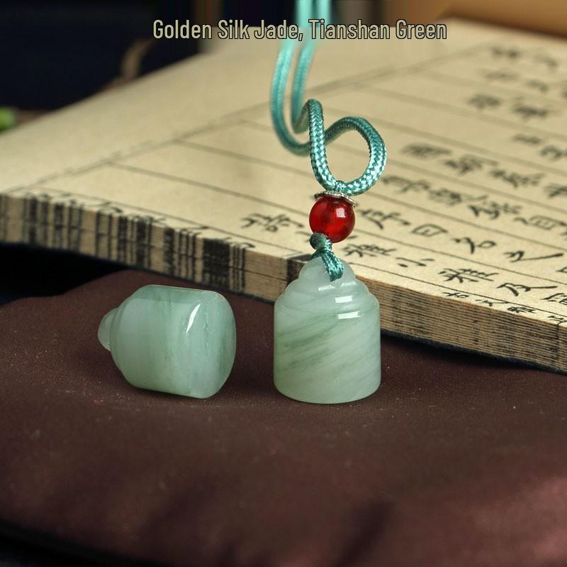 Tianshan Jade Wishful Seal Pendant Charm