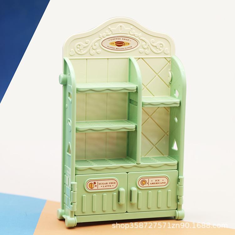 Doullhouse Doll House Dining Rack Simulation Kitchen Furniture Miniature Scene Accessories Model Ornament Toys