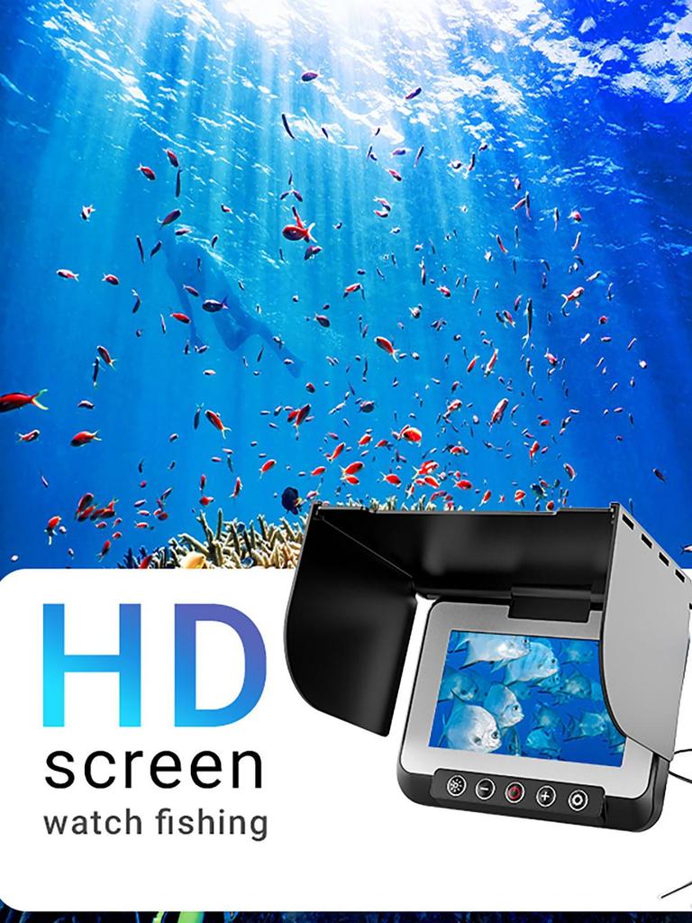 HD Visual Fish Finder with 4.3-Inch Screen for Outdoor, Night, and Sea Fishing - Underwater Camera Included