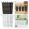 4Pcs French Floral Bucket Storage Plant Planter for Balcony Deck Front Porch