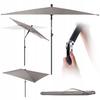Large Garden Parasol 210Cm Foldable Balcony Cantilever Rectangular Cover