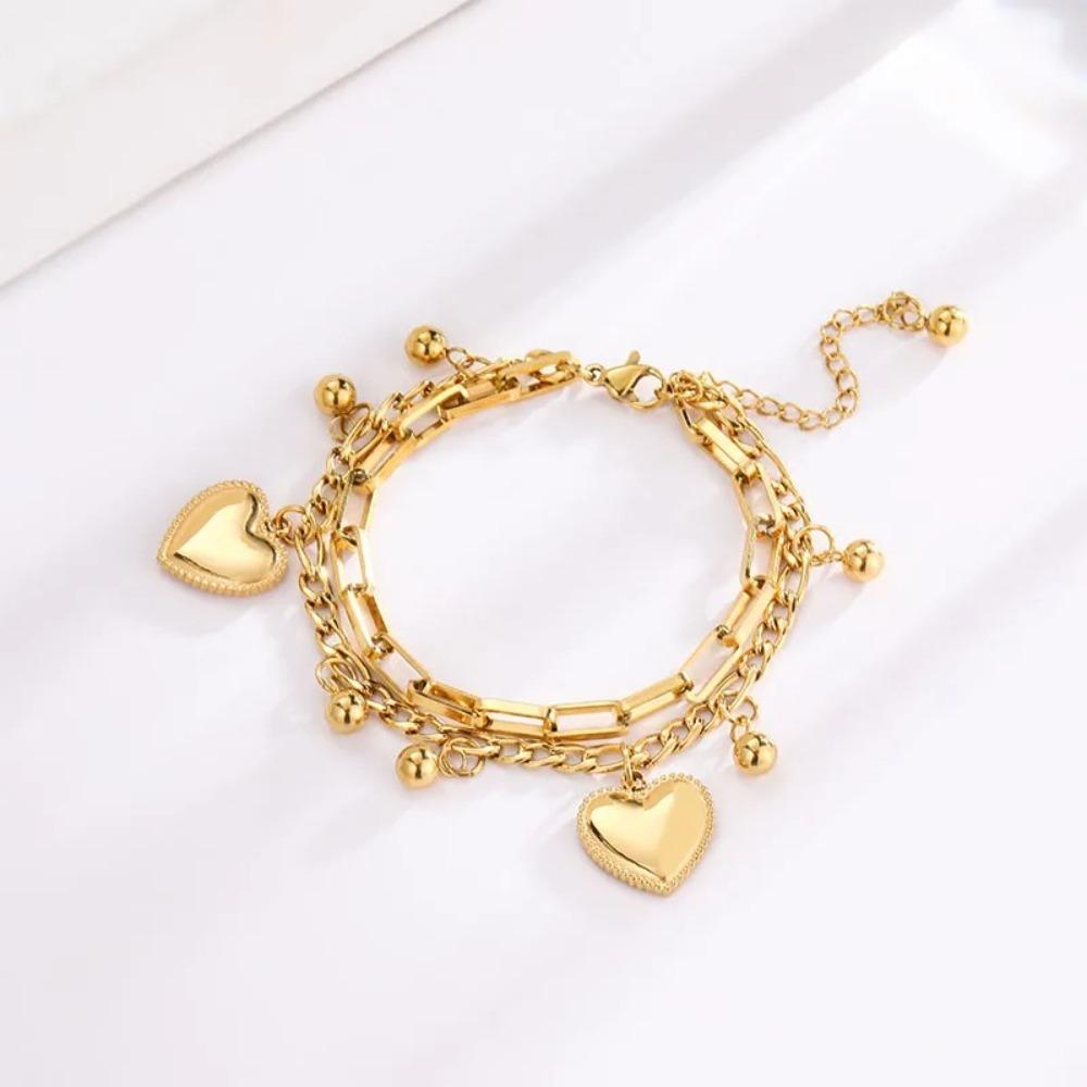 Alloy Jewelry Accessories Steel Ball Bean Bead Chain Trend Bracelets Travel
