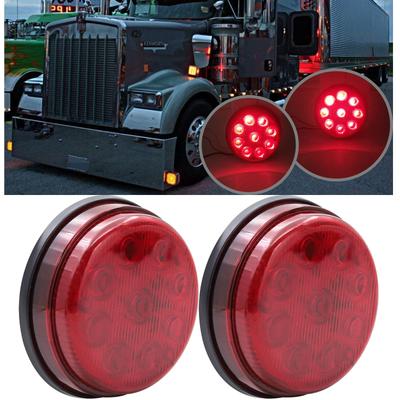 X-STYLE LED-Seitenmarkierungsleuchte 24V LKW LED Rot HI/LO Hell 9 LED Seiten