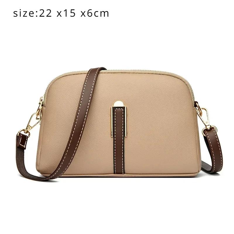 Genuine Leather Bag Luxury Women's Handbags Bag for Woman 2026 Female Clutch Phe Bags Shoulder Bag Crossbody Messenger Pack