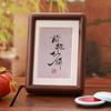Hardwood picture frame, round corners, desktop display, office décor Black Walnut 29.7*21cm