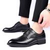 Formal Men's Shoes Dermis Business Dress Leather Shoes Men's Pointed Lace Up Leather Dress Shoes Zapatos De Cuero Para Hombres