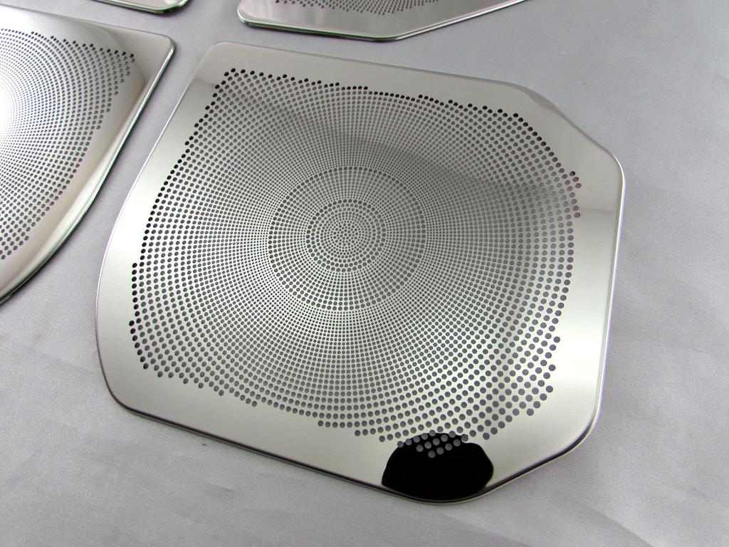 BRIGHTZ Roomy Finish Stainless Steel Door Speaker Covers for and 910 M900A/M910A Ultra-Mirror (4-Piece Set) [SPEAKER-102] M900, M910, 900,