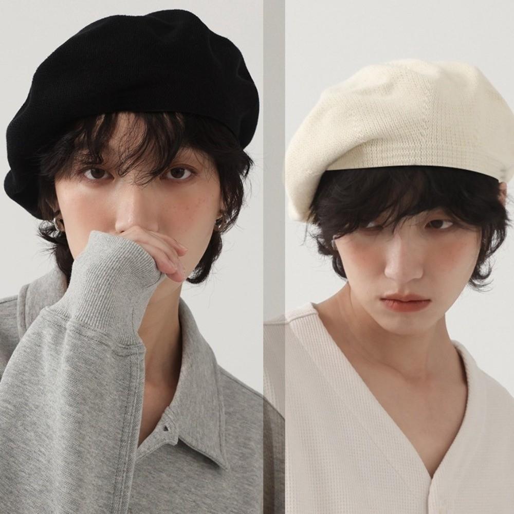 Keep Warm Women Berets Knitted Artist Hat Elegant British Beanie Hat  Girls