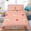 Cute L-Lulu The Piggy Duvet Cover Set Soft Wash Bed 3 Piece Summer Comfortable Student Dormitory Home Baby Bedding Best seller
