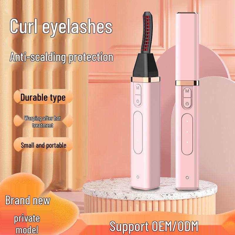 Rechargeable Electric Eyelash Curler with Temperature Control