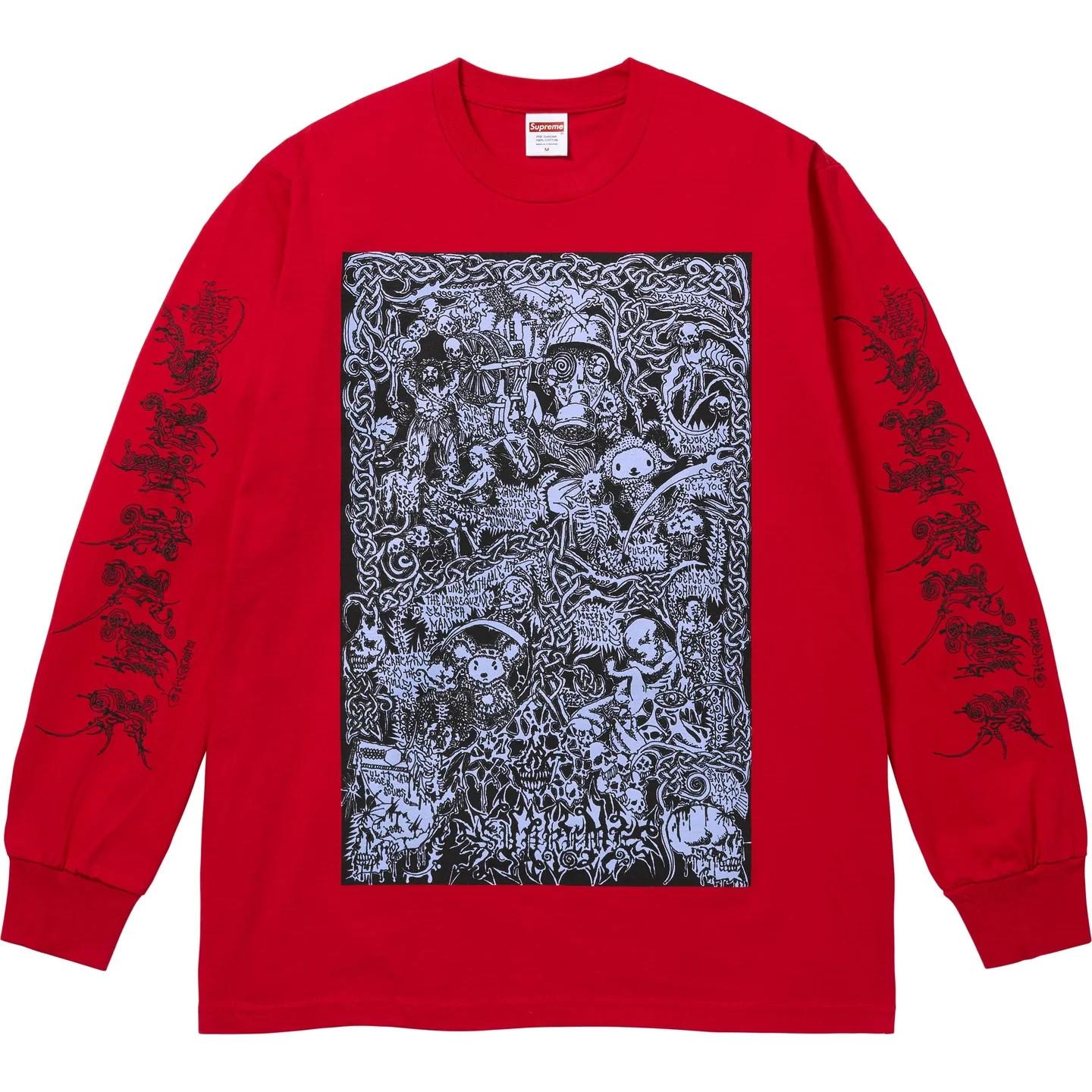 769942 Supreme Wombat L/S Tee Red M