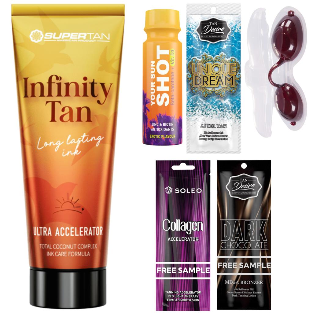 Supertan Infinity Tan Set with Freebies