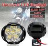 Motorcycle Headlight Spot Lights High Bright Waterproof Bulb 6 LED Scooter Fog Work Lights Auxiliary With Lamp Spotl S1D1
