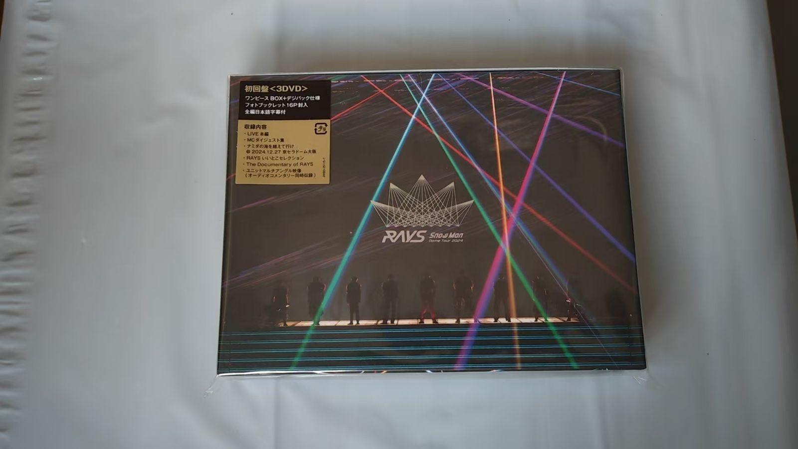 

[USED] DVD Snow Man / Snow Man Dome Tour 2024 RAYS (First Press Edition) (1 main disc + 2 bonus discs)