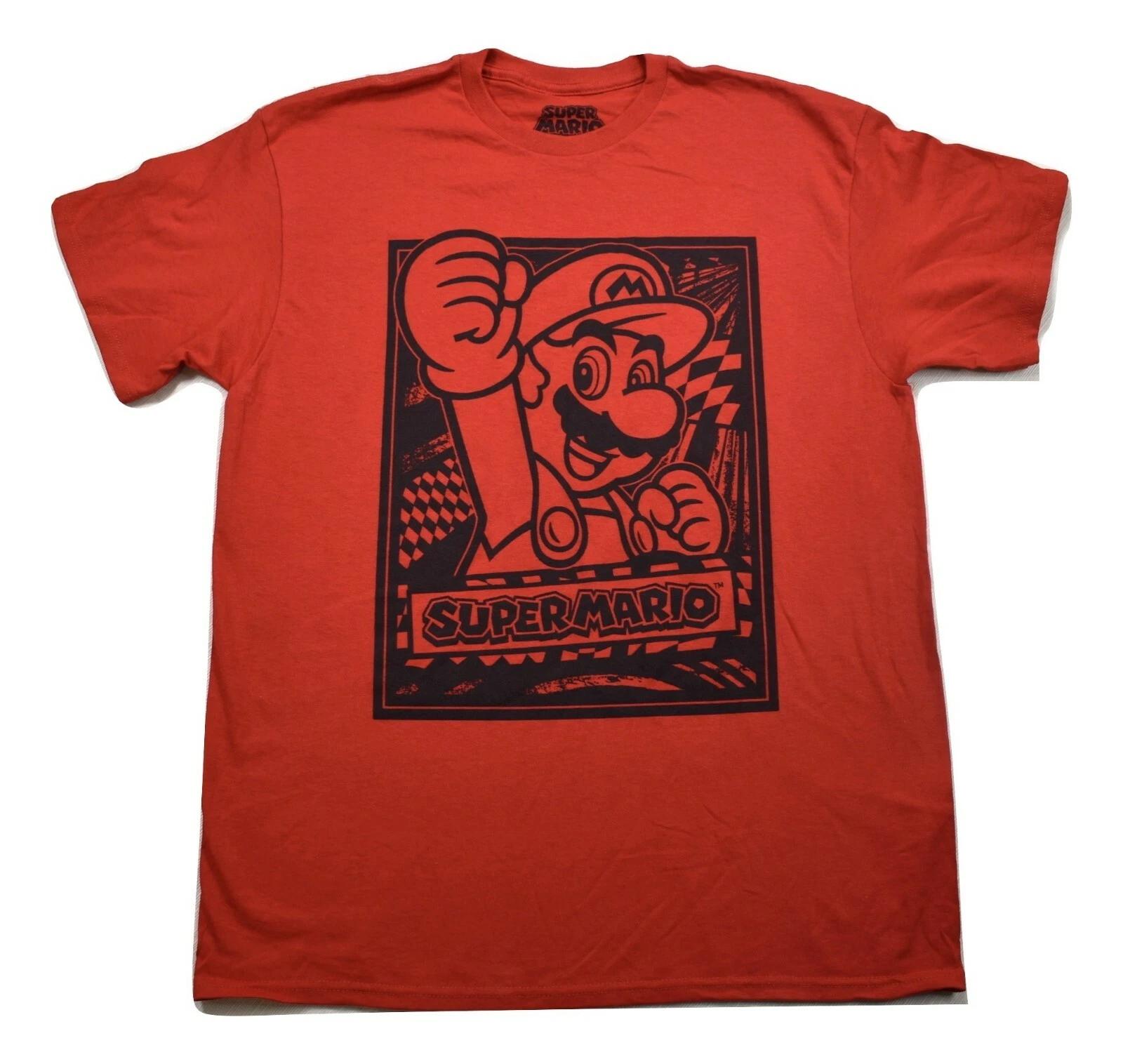 Super Mario Mens Super Mario Red Tee Shirt New XL, 2XL L