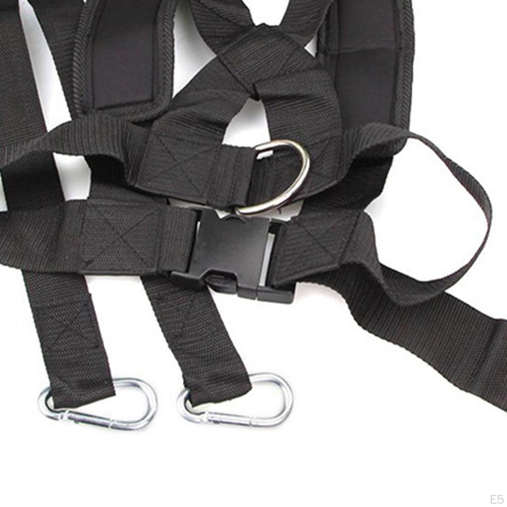 Fitness Shoulder Strap Sled Weight Elastic Agility Drag Harness Trainer Resistance Training Bearing