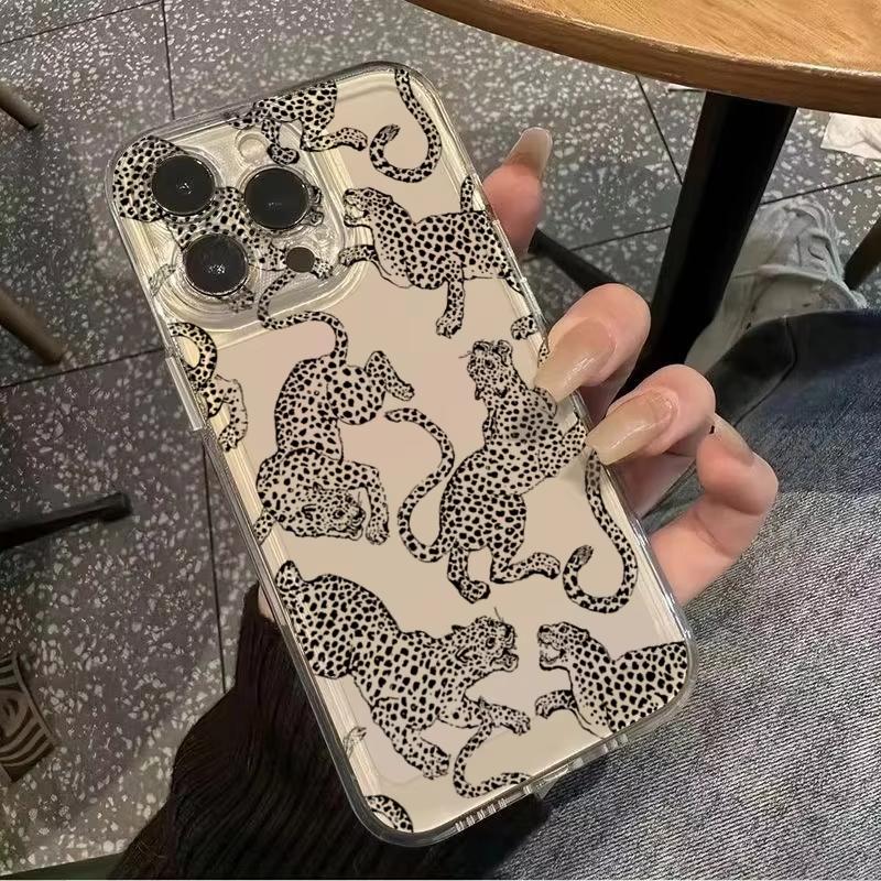 Cheetah Print Leopard Print Clear Phone Case For Xiaomi Mi 15 T Pro 14T 13T 12T Mi 17 Pro 15 14 13 12 11 Lite 5G Silicone Cover
