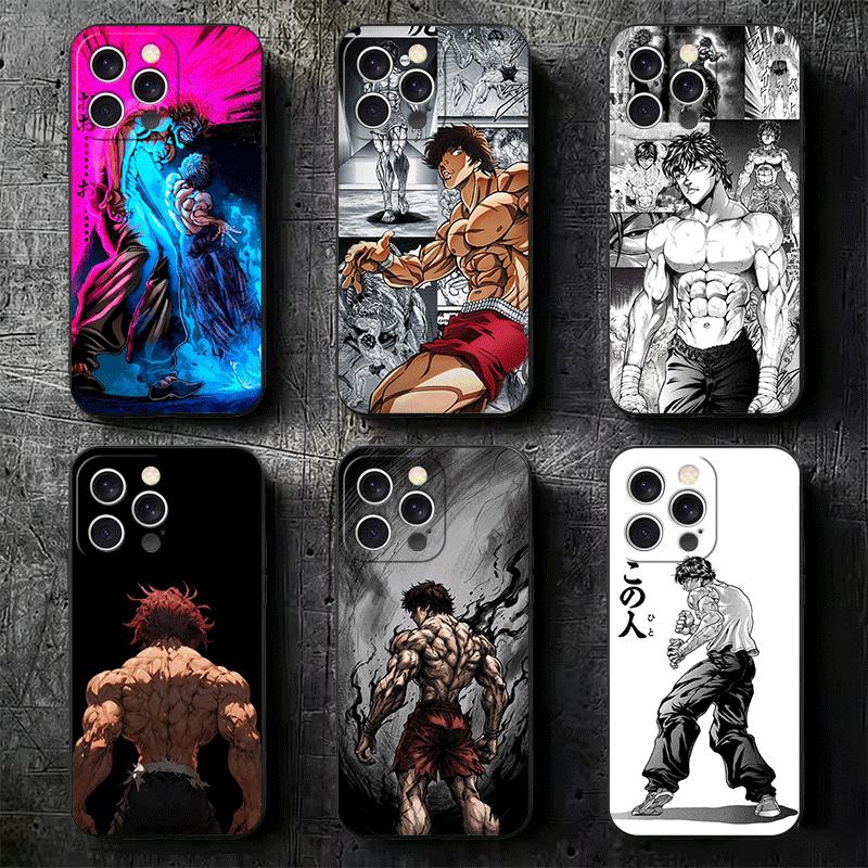 Baki the Grappler Anime Soft Phone Case for iPhone 16 16E 17 Air 15 Pro Max 14 Plus 13 Mini 11 12 7 Black Cover Back Shell