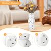 Ceramic Dice Vase Decor Flower for Cafe Office Balcony Entryway