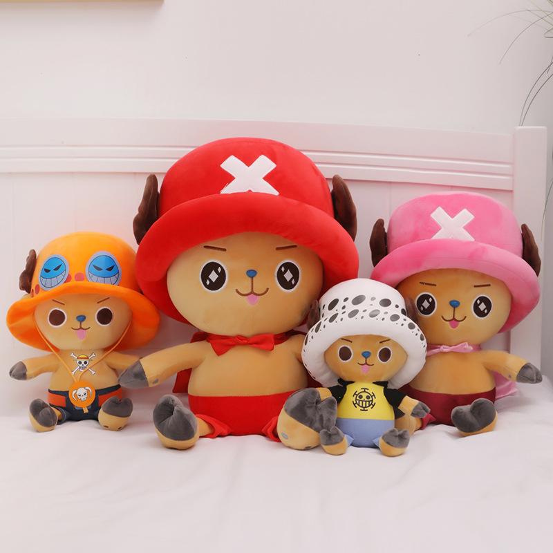 4 стиля One Piece аниме фигурка Тони Тони Чоппер 35 см мягкая плюшевая кукла игрушка украшение для спальни для ребенка рождественский подарок игрушка