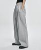 Atejeu Essential One-Pleat Wide Sweatpants [Gray]