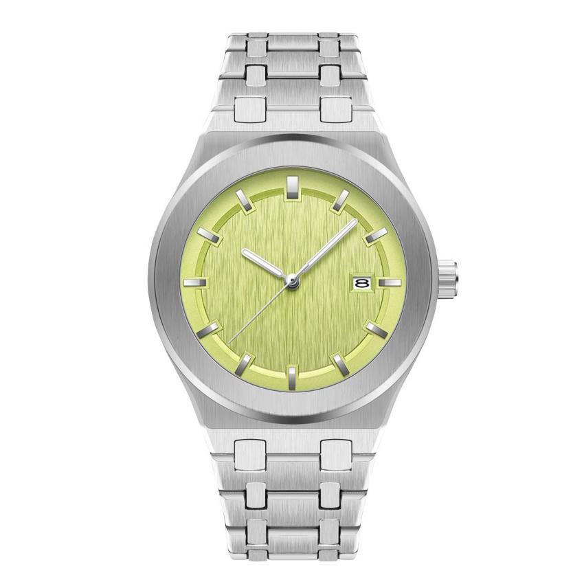 Top Men Quartz Watch Waterproof Watch for Men Blue Orange Green Color Alloy Strap Quartz Men Luxury Watch Luminous Wristwatch