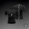 2026 Anime Graphic Compression Shirts for Men Athletic Quick Dry Tshirts Tees Tops Gym Workout Undershirts Short Sleeve Rash Guard