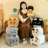 Soft Cushion Square Cat Plush Toy Stuffed Animal Kitten Plush Doll  Office Nap Pillow