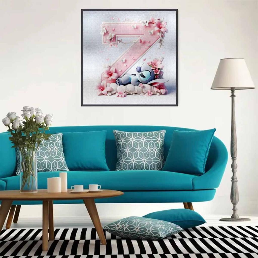 DIY Diamond Painting Round Diamond The Stitch Letter Z Full Diamond Mosaic Home Decoration Painting Cross Stitch Kit