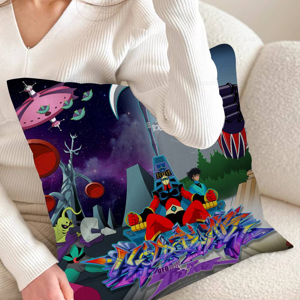 UFO ROBO GRENDIZER GOLDORAK Anime Pillow Gift Home Office Decoration Bedroom Sofa Car Cushion Cover Case 45x45