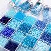 Blauer Glas-Reiskorn-Haarnadel: Handgefertigter Schmuck-Accessoire im antiken chinesischen Stil