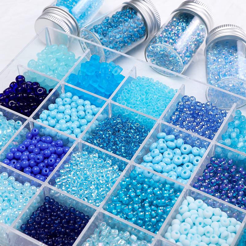 Blauer Glas-Reiskorn-Haarnadel: Handgefertigter Schmuck-Accessoire im antiken chinesischen Stil