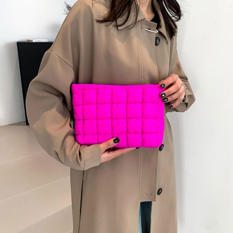 Stylish Pleated Handbag And Cosmetic Pouch For Women Practical Makeup Bag Suitable For Parties And Everyday Use